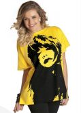 Blusão Feminino com Estampa Amarelo